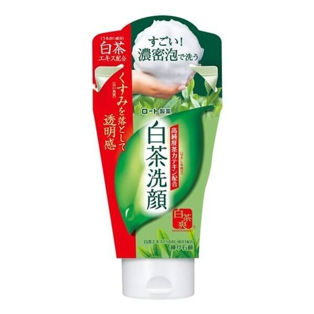 日本樂敦製藥 白茶爽 白茶多酚洗顏皂霜／120g 1