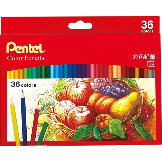 Pentel飛龍 彩色鉛筆 36色組 1
