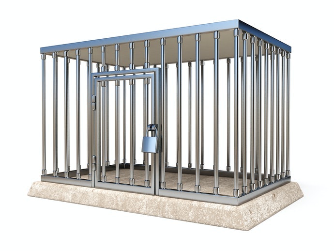 不鏽鋼狗籠：適合放置在戶外環境