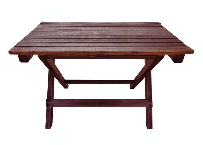 具溫潤質感的「木製」折疊桌
