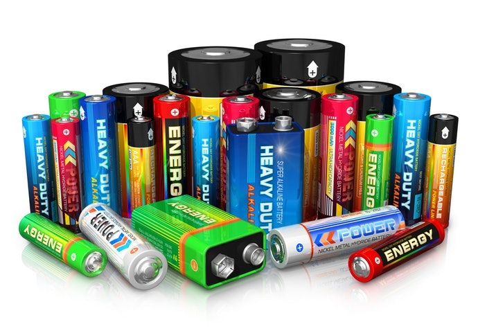 電池的容量依尺寸而異
