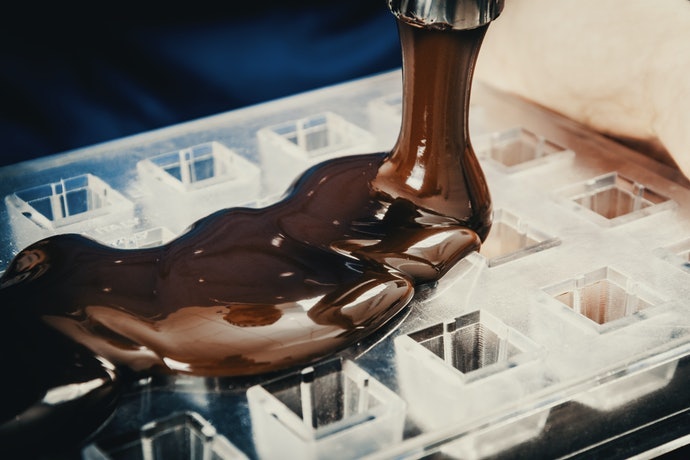 聚碳酸酯製：可製作出有光澤感的巧克力