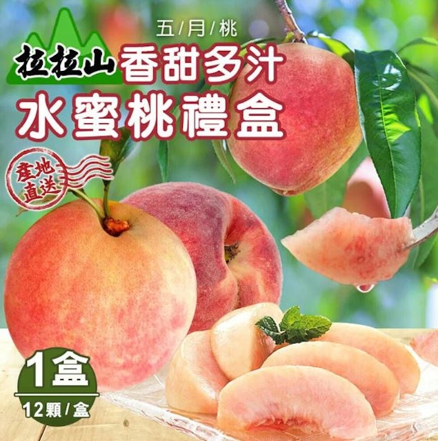 禾鴻 拉拉山香甜多汁水蜜桃禮盒 1
