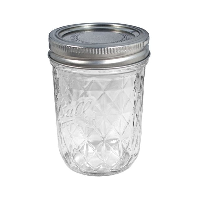 Ball 玻璃密封罐 菱格紋窄口玻璃瓶（12入）  1