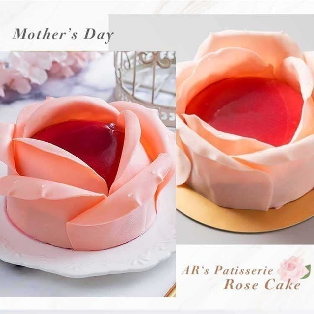 法布甜 法式浪漫玫瑰花蛋糕 1