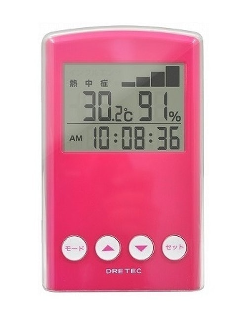 dretec 桌上型多功能流感中暑溫濕度警示器 1