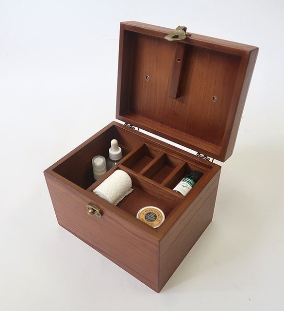 復古木質藥箱 1