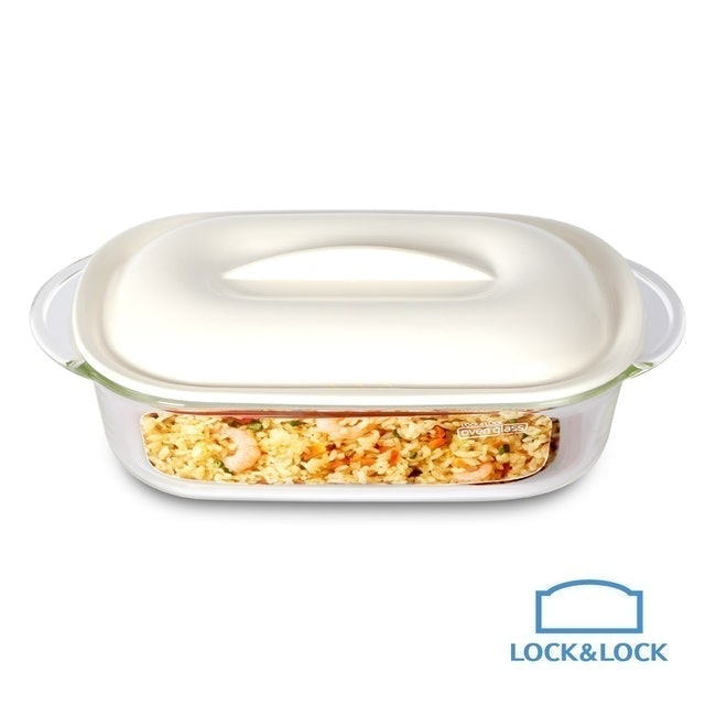LocknLock樂扣樂扣 耐熱玻璃調理系列 長方形調理盤 1