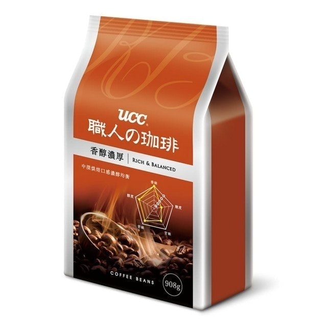 UCC 香醇濃厚咖啡豆 1
