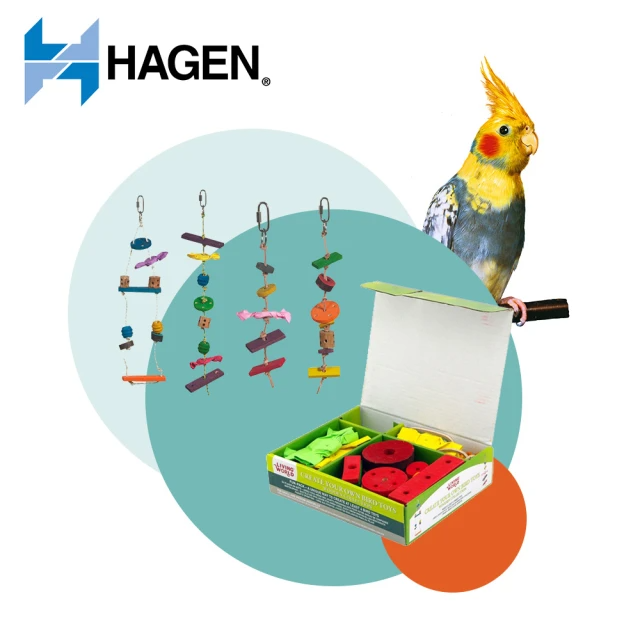 HAGEN 赫根 自創性木製鳥玩具 S-M號 1