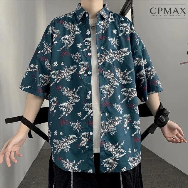 CPMAX 韓系休閒短袖碎花襯衫 1