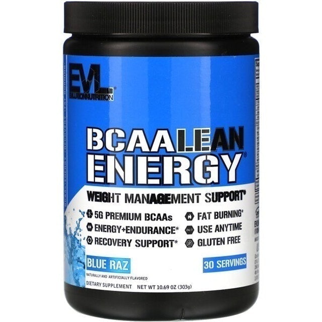 EVLution Nutrition BCAA Lean Energy, Blue Raz 1