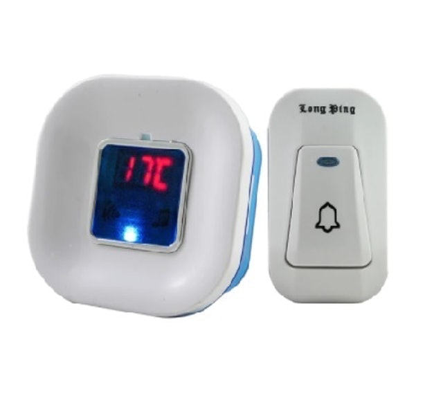 无线门铃防水闪光门铃直流电全用电池不插电门铃呼叫器a8直流一拖一 黑色 用电池1按1响 图片价格品牌报价 京东