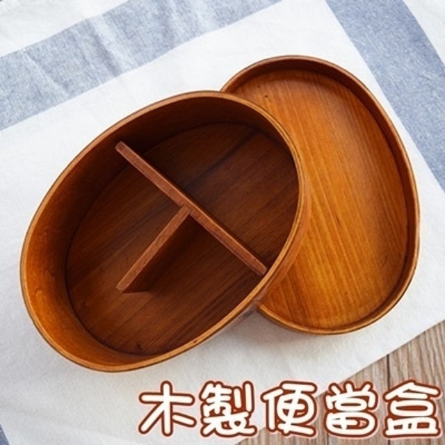 日式木製單層便當盒 1
