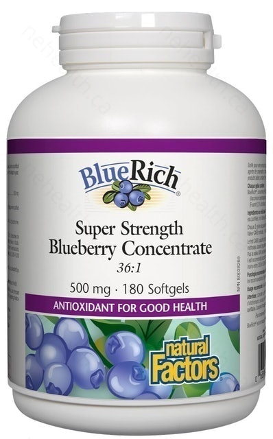 Natural Factors優沛康  BlueRich超強效藍莓濃縮膠囊 1