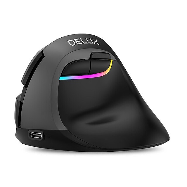 DeLUX多彩 雙模垂直靜音光學滑鼠 1