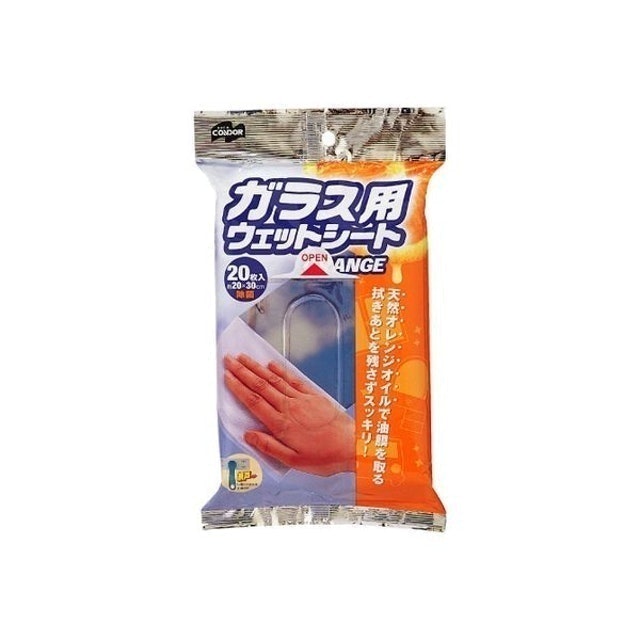 CONDOR  玻璃用抗菌除塵濕紙巾 橙香 1