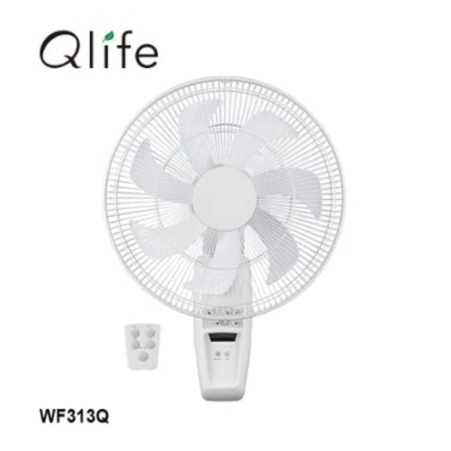 Qlife DC節能遙控純白美型壁扇 1