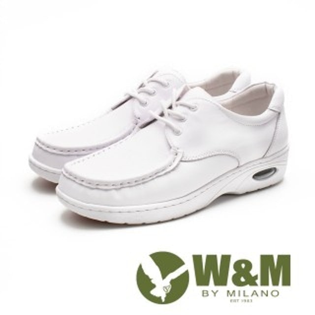 W&M  皮質氣墊彈力綁帶護士鞋 1