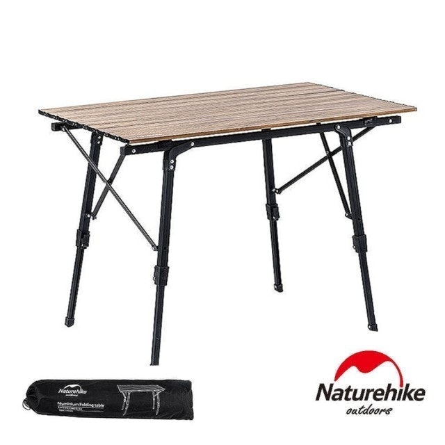 Naturehike  木紋鋁合金戶外便攜可伸縮折疊桌 1
