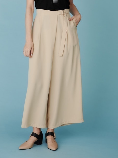 XING 釦環裝飾寬褲裙 1