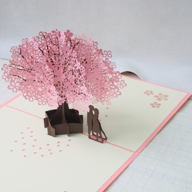 輕靈之森 3D立體紙雕卡片 1