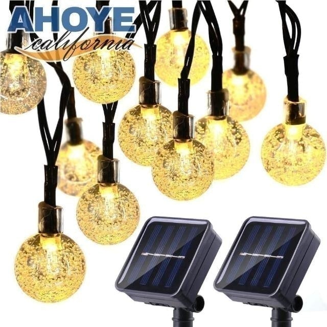 AHOYE 太陽能LED玻璃燈泡串 1