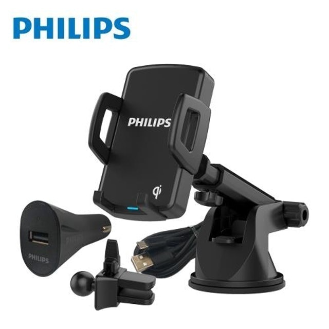Philips飛利浦 車用Qi無線充電手機支架 1