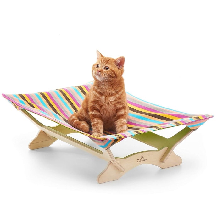 放置型吊床：適合警戒心高的貓咪